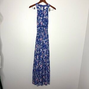 Abel The Label Blue Bell Cottage Floral Maxi Dress‎